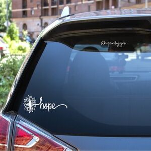 White Hope Car Decal